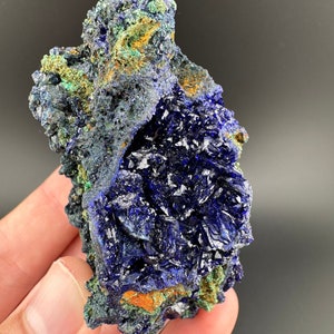 Azurite and Malachite, Azurite Crystals, Extra Grade Azurite, Azurite Geode, Liufengshan Mine, Guichi, Anhui Province, China, Fine Minerals