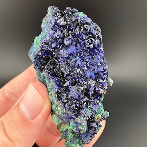 Azurite and Malachite, Azurite Crystals, Extra Grade Azurite, Azurite Geode, Liufengshan Mine, Guichi, Anhui Province, China, Fine Minerals