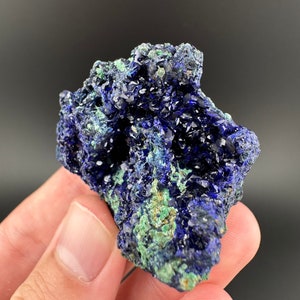 Azurite and Malachite, Azurite Crystals, Extra Grade Azurite, Azurite Geode, Liufengshan Mine, Guichi, Anhui Province, China, Fine Minerals