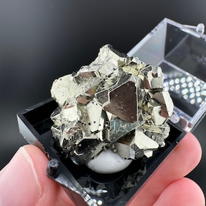 AAA Octahedral Pyrite Cluster: Huanzala Mine, Peru