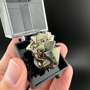 AAA Octahedral Pyrite Cluster: Huanzala Mine, Peru