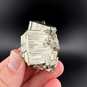 Pyrite, Pyrite Cubes, Pyrite with Striations, Huanzala Mine, Peru, Top Quality Pyrite, Cubic Pyrite, Natural Pyrite, Fine Minerals, Gift