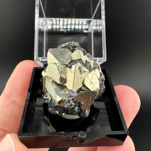 AAA Octahedral Pyrite Cluster: Huanzala Mine, Peru