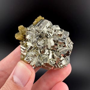 Raw Pyrite Cluster with Quartz - Huanzala Mine Peru