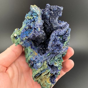 Azurite and Malachite, Azurite Crystals, Extra Grade Azurite, Azurite Geode, Liufengshan Mine, Guichi, Anhui Province, China, Fine Minerals
