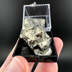 Octahedral Pyrite Cluster: Huanzala Mine, Peru