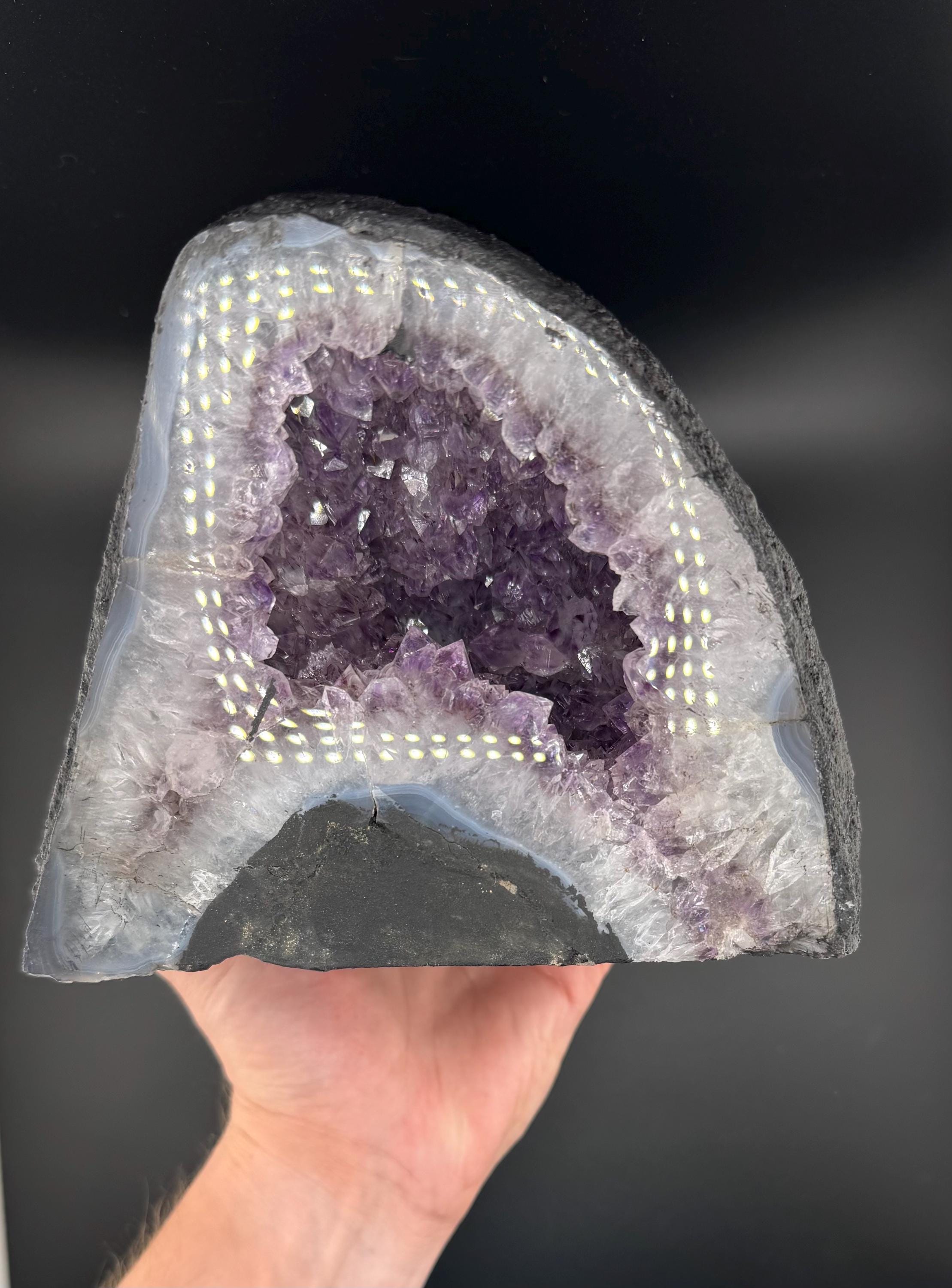 Amethyst Cathedral, Druzy Amethyst, Amethyst Cluster, Cathedral Amethyst, Deep Purple Amethyst, Amethyst Geode, Fine Minerals, Home decor