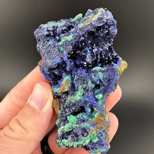 Azurite and Malachite, Azurite Crystals, Extra Grade Azurite, Azurite Geode, Liufengshan Mine, Guichi, Anhui Province, China, Fine Minerals