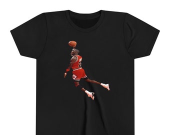 Michael Jordan shirt met korte mouwen voor jongeren Chicago shirt Bulls shirt Chicago Bull tee Kids basketbal tee MJ shirt jaren 90 grafisch T-shirt