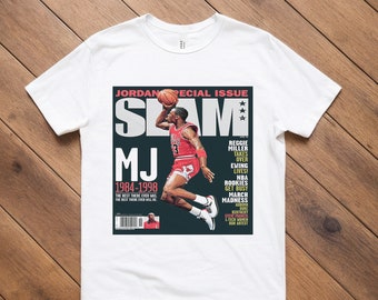 Michael Jordan Chicago Bulls Slam Cover 90s NBA Vintage Tee Shirt