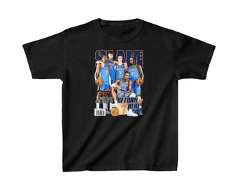 OKC Thunder Kids Shirt Thunder Kids Shirt Thunder Slam Shai J Dub Chet Josh Giddey Lu Dort basketbal cadeau Kids basketbalshirt NBA Kids