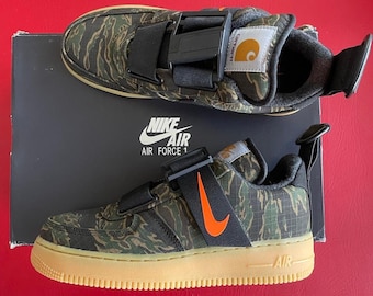 2018 Air Force 1 UT Prm WIP Carhartt Camo Ripstop Men6.5 Wmn8