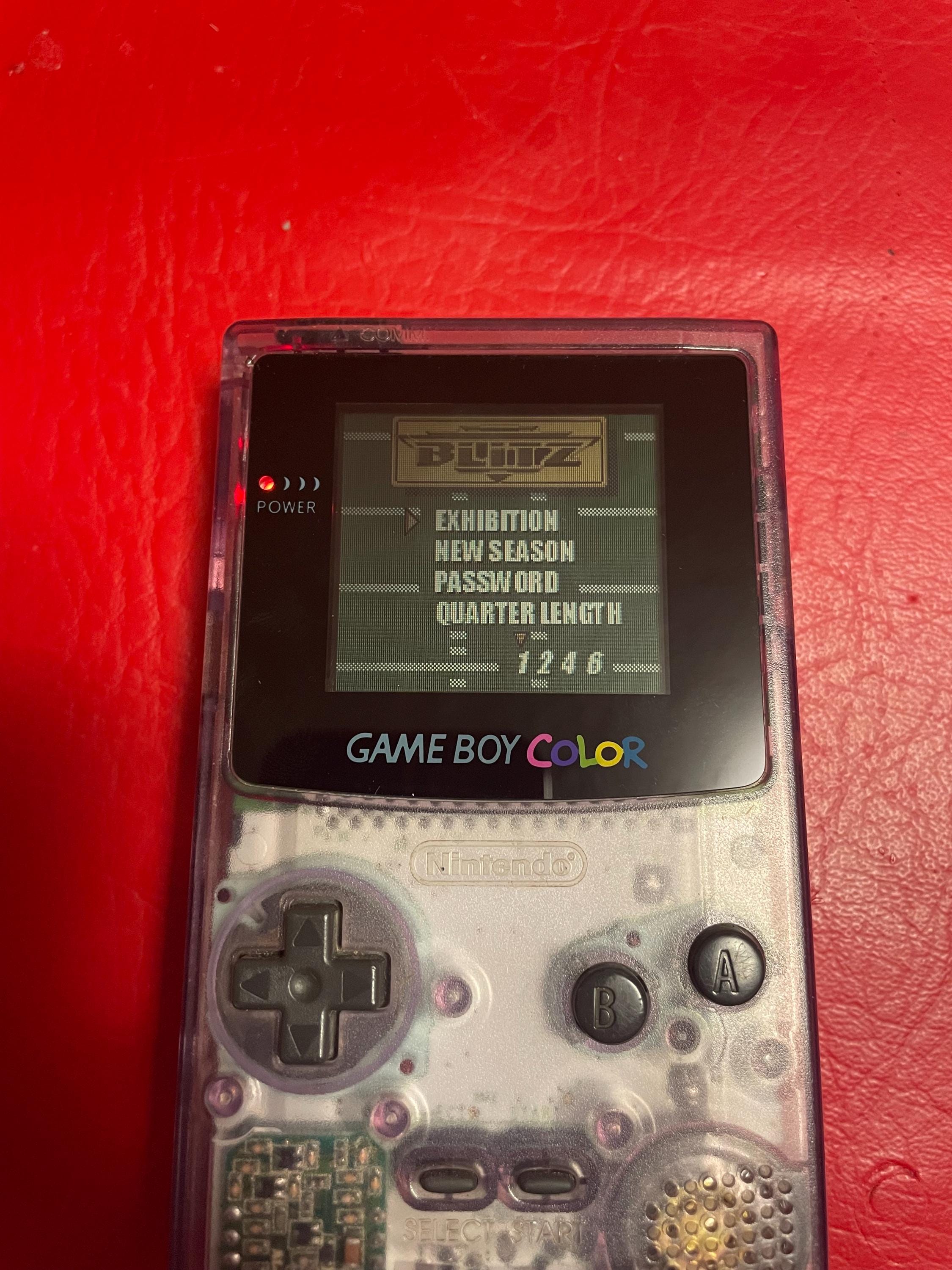 Nintendo Game Boy Color Atomic Purple Mint With Games and Case - Etsy