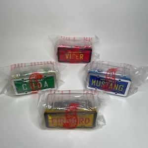 Vintage Limited Edition license plate Hotwheels cars