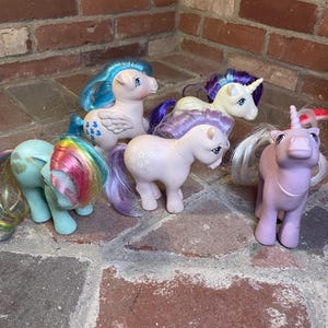 Vintage G1 My little pony lot of 5