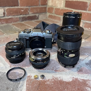 Vintage Minolta XG-M 35mm film camera package