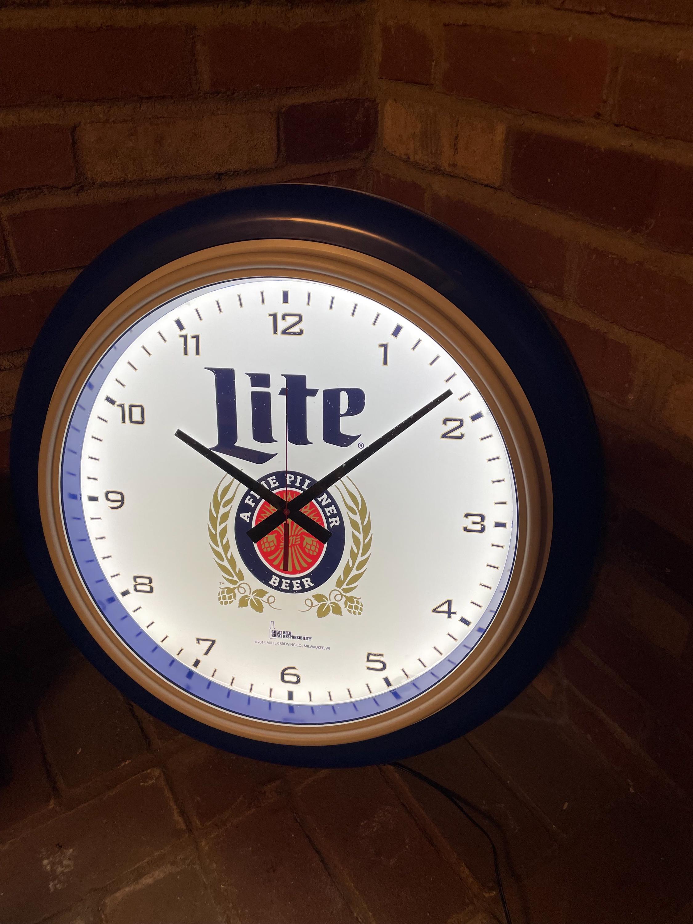 Miller Lite Clock - Etsy