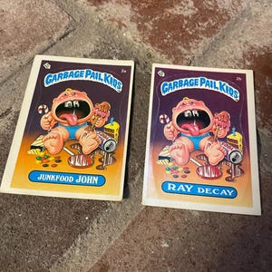 1985 Garbage Pail Kids series 1 cards 2A & 2B