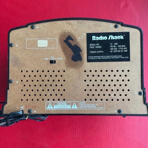 Vintage Radio Shack Radio and Cassette Player Model 12-696 - Etsy