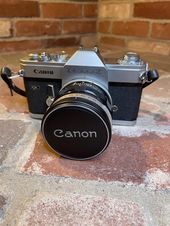 Appareil Photo Argentique Canon Pellix Noir – Modèle Rare, Fonctionnement OK