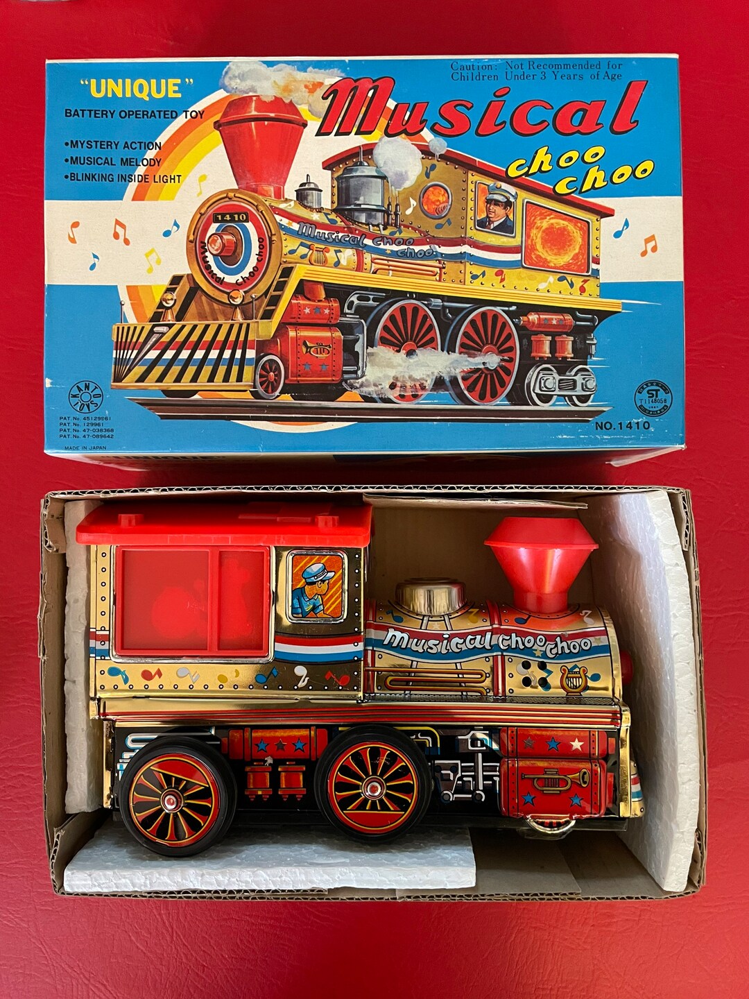 Vintage 1960s Kanto Toys Japan Tin Musical Choo Choo Train - Etsy