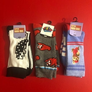 2018 nintendo super mario Socks