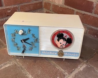 60's ミッキーマウス ゼネラルエレクトリック ラジオ 時計 Vintage 1960 Mickey Mouse General Electric Youth Electronics