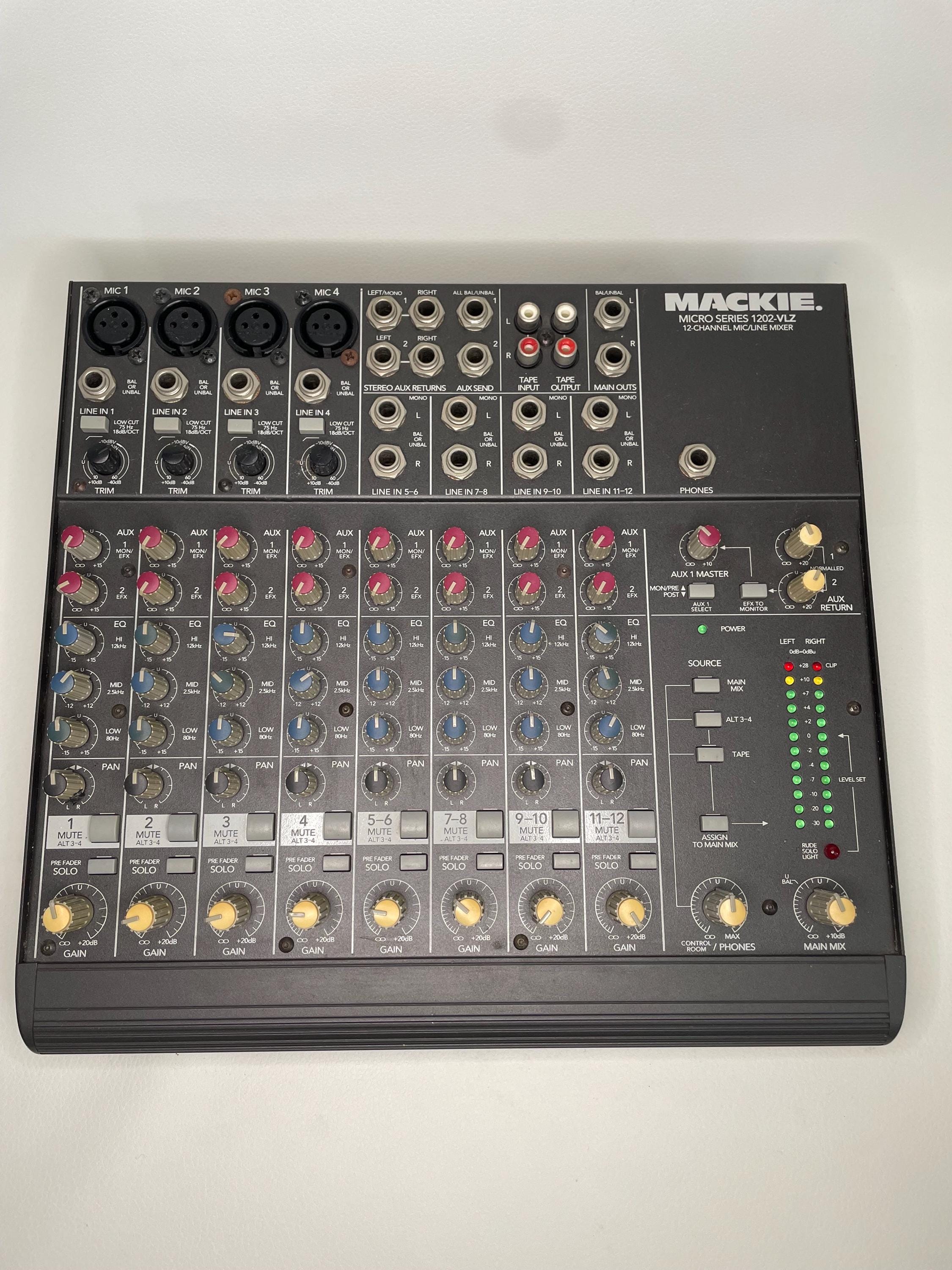 MACKIE 1202-VLZ 12channel mixer ジャンク品 Mackie 1202 VLZ 12-channel Mic / Line Mixer With Power Supply - Etsy