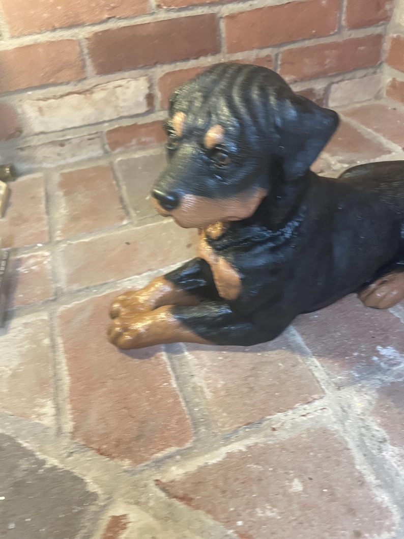 Vintage Rottweiler Rare Vintage Rottweiler Dog Statue (large Figurine) Made in the USA - Etsy