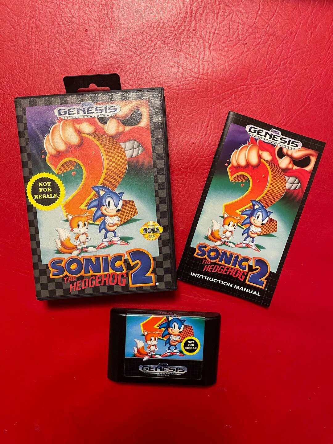 Sonic the Hedgehog 2 Sega Genesis Not for Resale Version