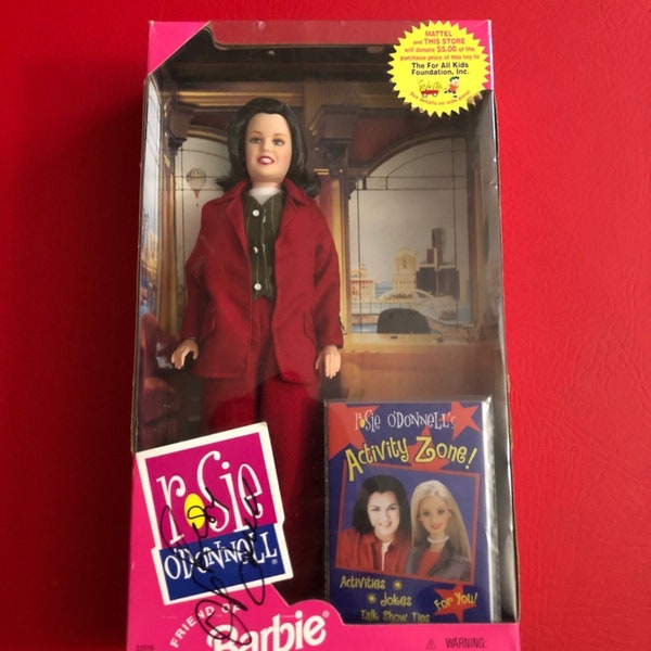 1999 Rosie O'Donnell Friend of Barbie hand signed