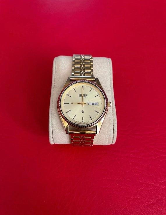 Vintage citizen gn-4w-s mens gold tone watch