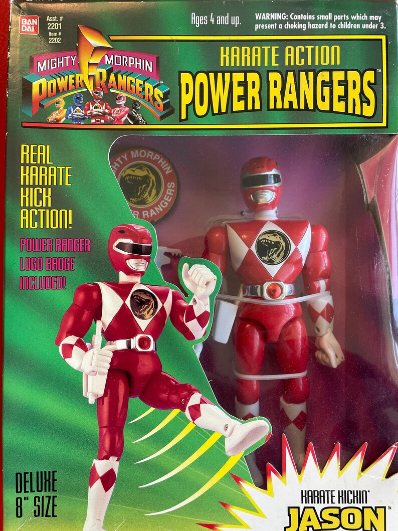Bandai 1994 Karate Kickin' Jason Power Ranger Deluxe 8 Action Figure - Etsy