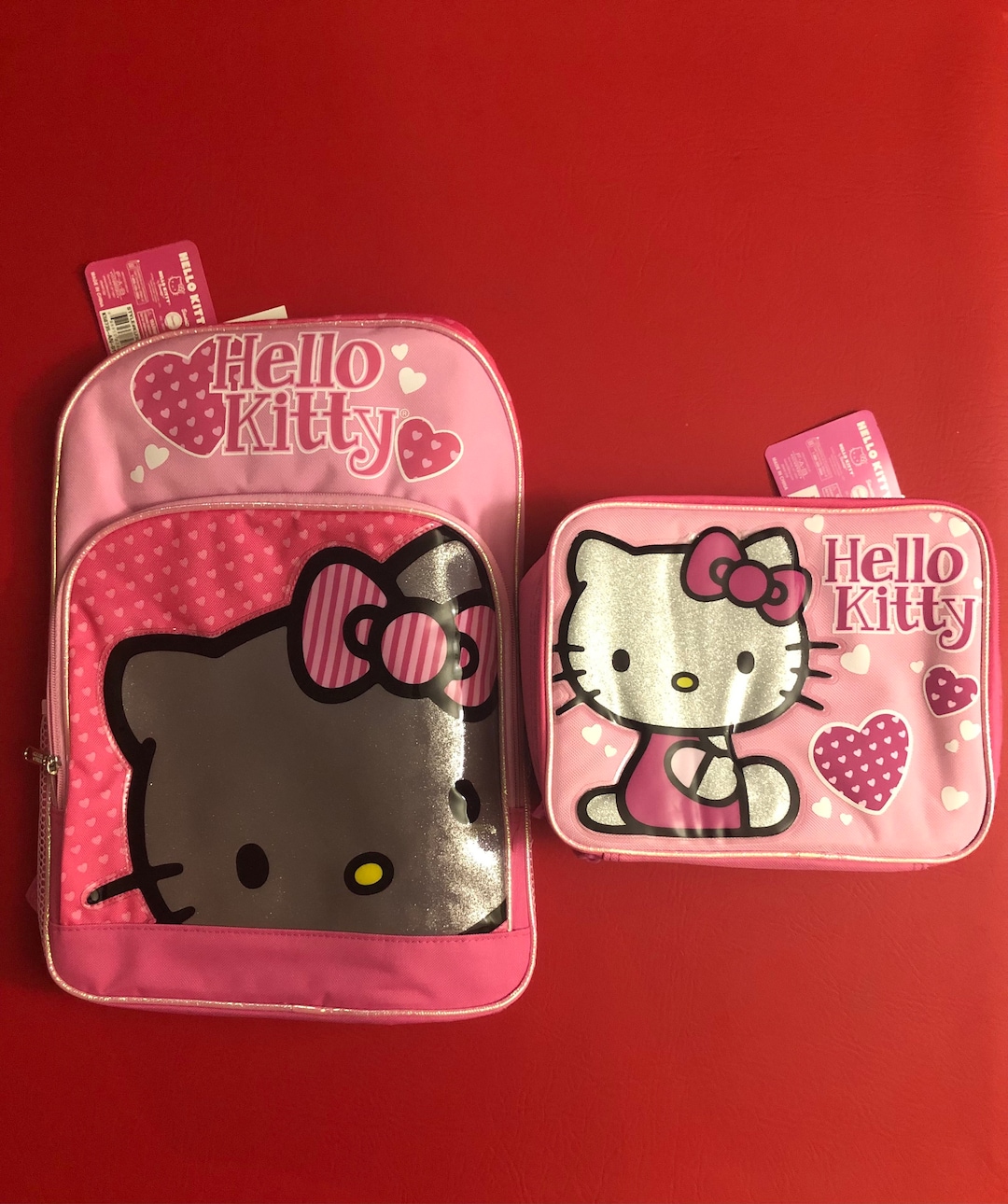 【JOSEPH&STACEY】x HELLO KITTY Sleek String Backpack&Ribbon Haze String Backpack Hello Kitty Black | JOSEPH AND STACEY