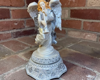 Vintage San Francisco music box company Christmas Angel spinning music box