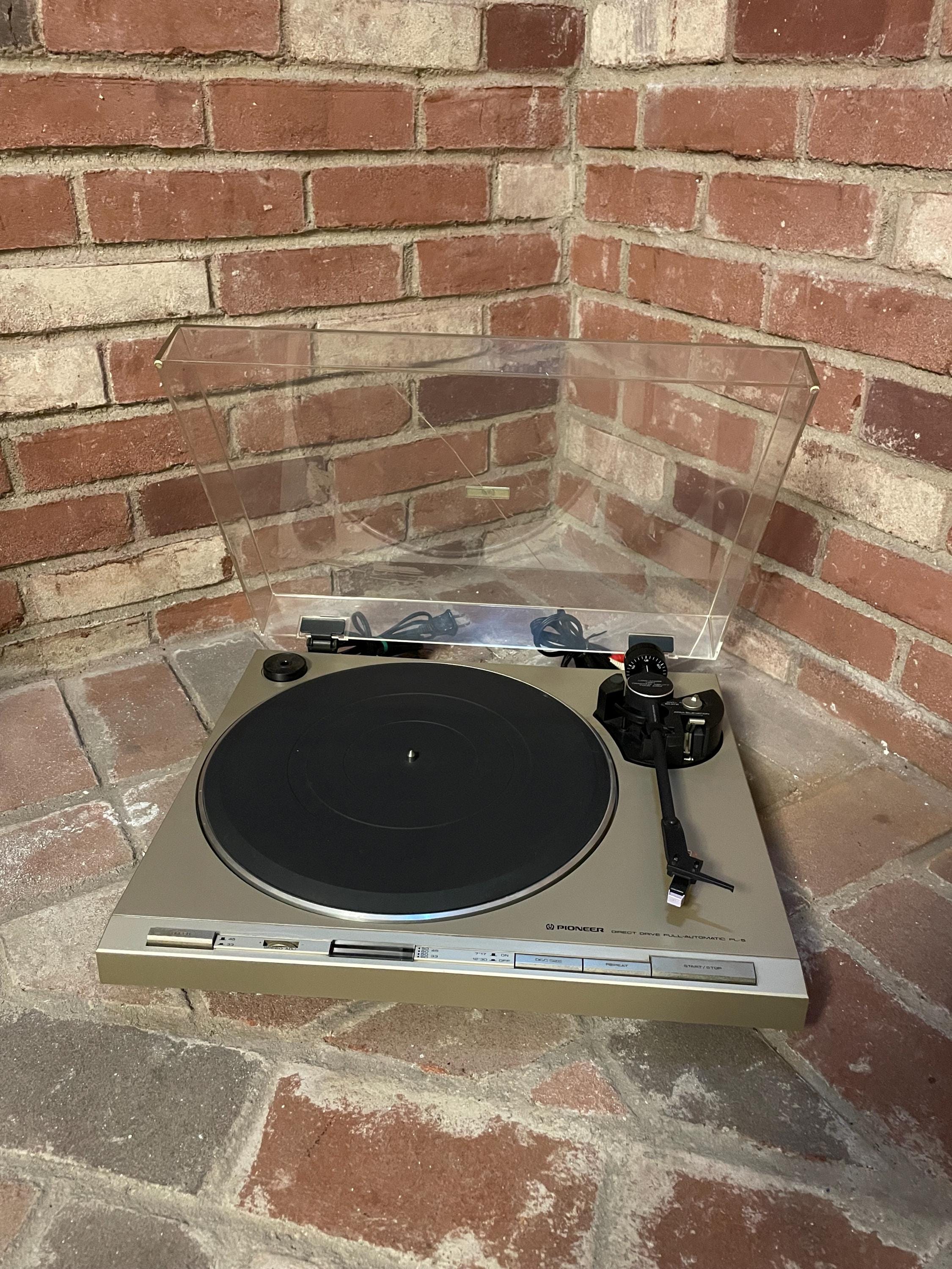 Vintage 1980s Pioneer Direct Drive Fully Automatic Pl-5 Turntable