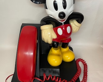Vintage Mickey Mouse Telephone - Etsy
