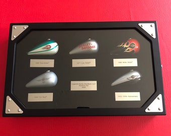 Rare 2005 Harley Davidson Collectible Tank Set With Display Case