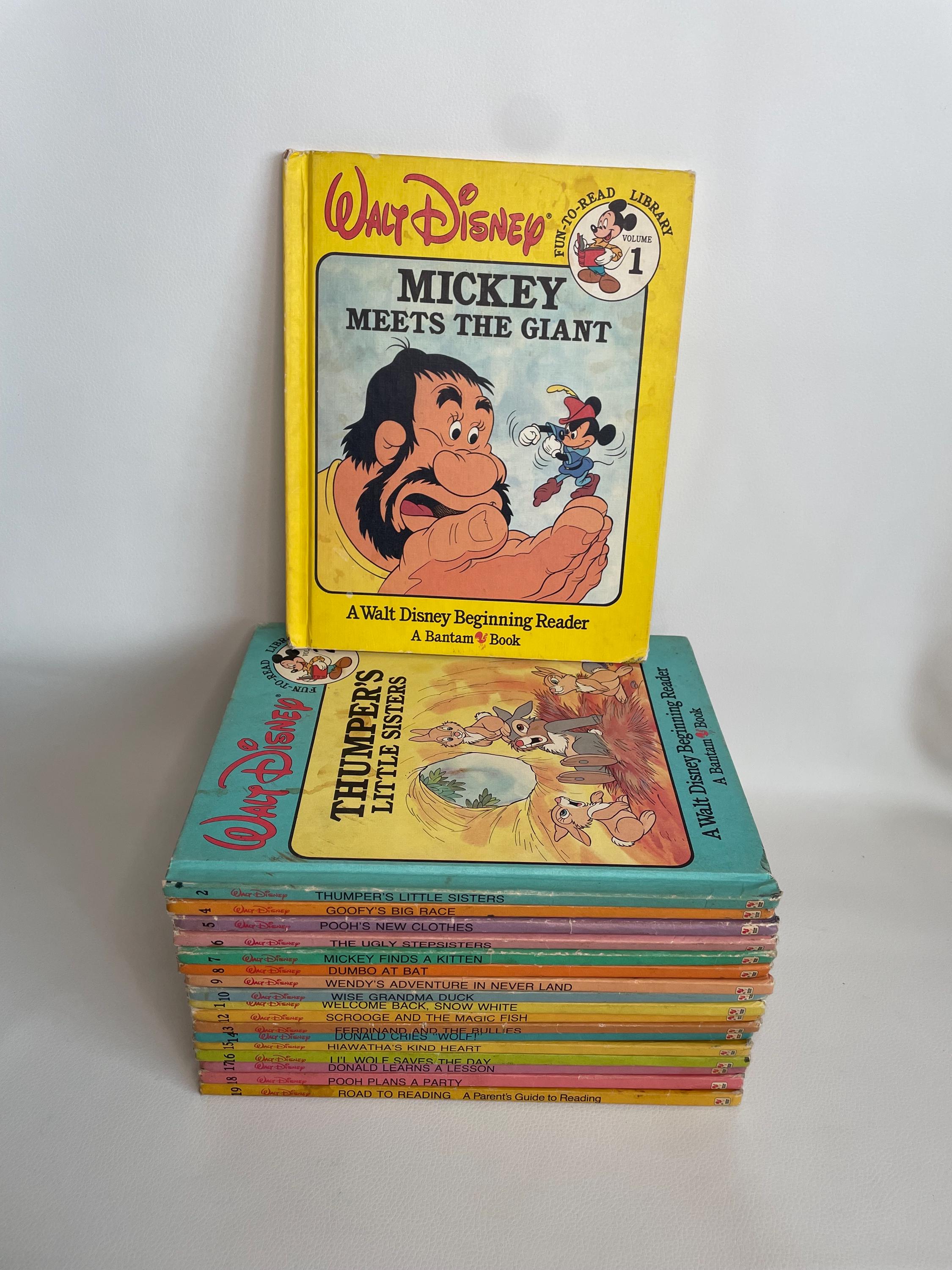 Vintage 1980s Walt Disney Kids Books Set - Etsy