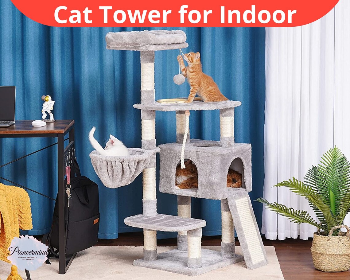 Cat Tree Tower Cat Tree Towers for Large Cats Cat Tree Etsy