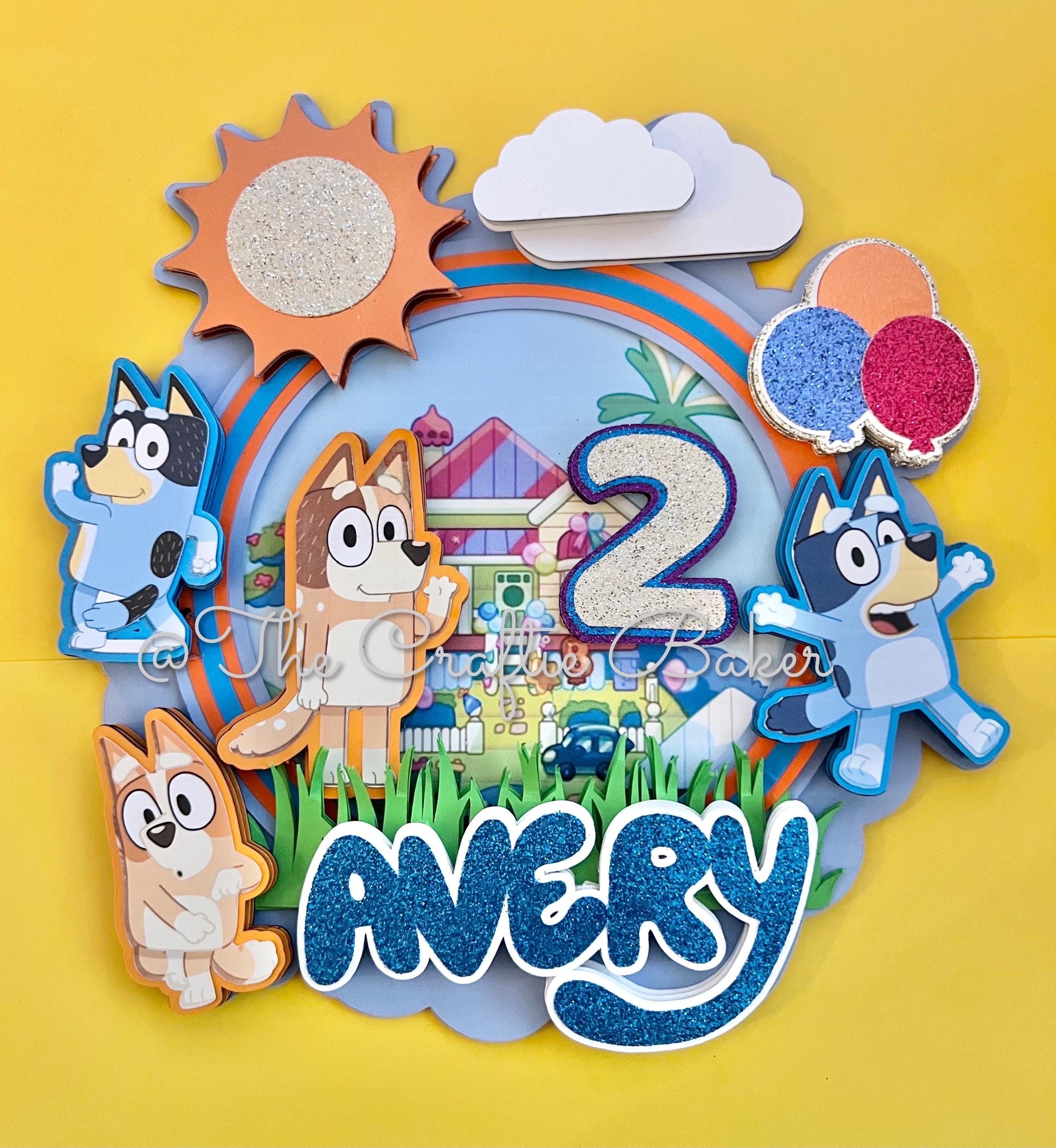 Bluey Sunny Day Cake Topper