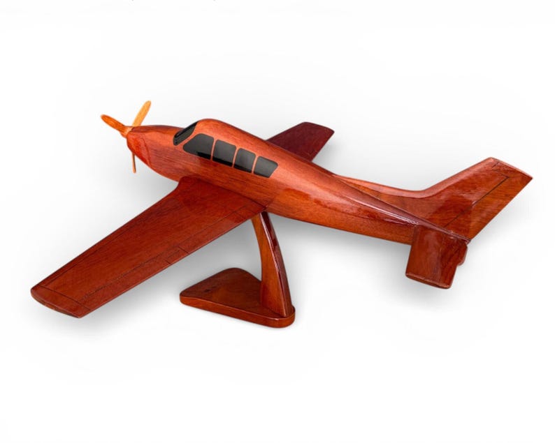 Model Plane Ropeller Wooden Straight-tail Propeller Plane Model - Military Retirement Gift ...