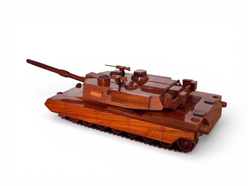 Handcrafted Mahogany M1 Abrams Main Battle Tank Model - Gift for ...