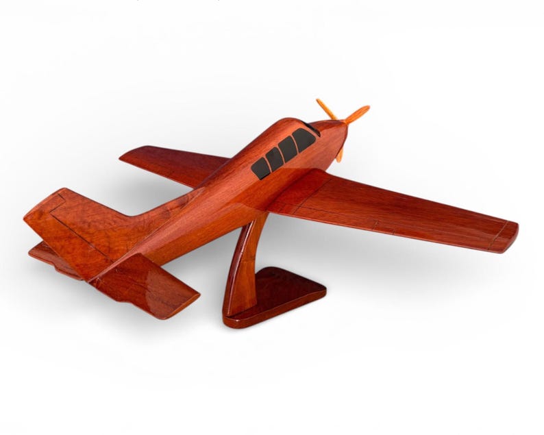 Model Plane Ropeller Wooden Straight-tail Propeller Plane Model - Military Retirement Gift ...