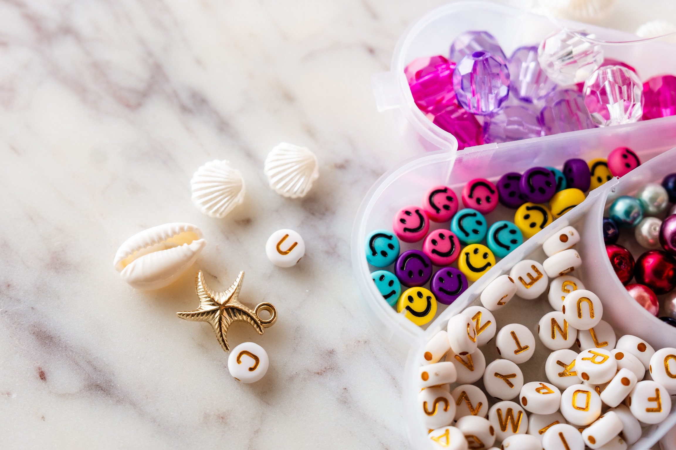 DIY Shell Bead Kit for Jewelry Making | Bead Kit for Kids and Adults ...