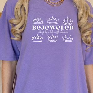 Comfort Colors Tee | Bejewled Making the Castle Shimmer | Unisex Super Soft T-Shirt | Theme Park Orlando Magic Princess Taylor Eras [003]