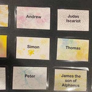 Get to know the 12 apostles flash cards
