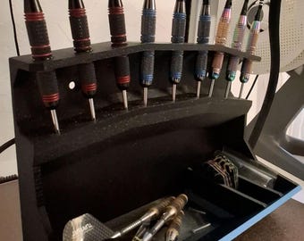 Wall Mounted Dart Holder with Dart Storage