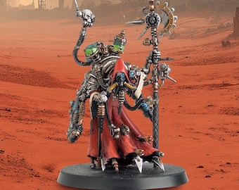 Painted Tech-Priest Dominus – Adeptus Mechanicus Command Miniature – Warhammer 40k HQ