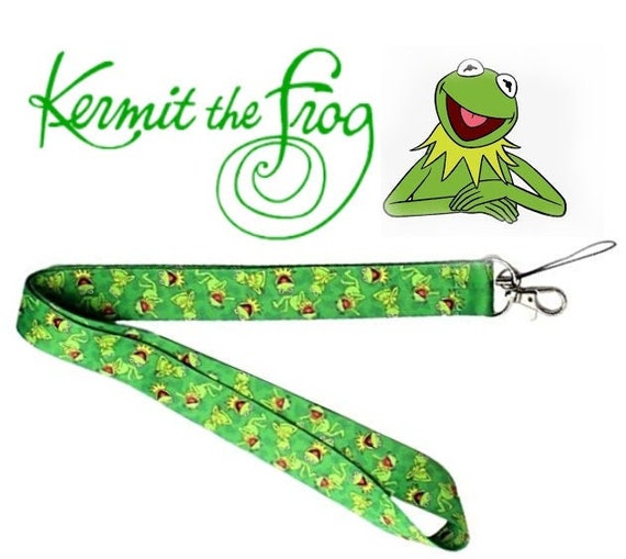 Kermit the Frog Keychain/mask Holder/lanyard Etsy